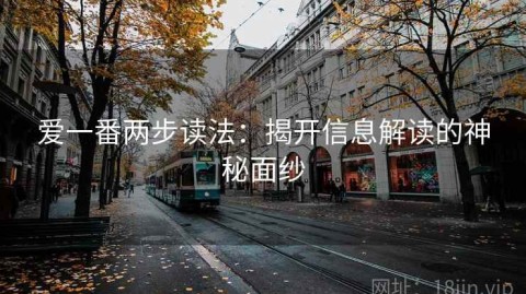 爱一番两步读法：揭开信息解读的神秘面纱