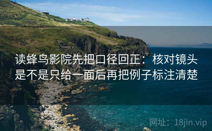 读蜂鸟影院先把口径回正:核对镜头是不是只给一面后再把例子标注清楚 读蜂鸟影院先把口径回正:核对镜头是不是只给一面后再把例子标注清楚